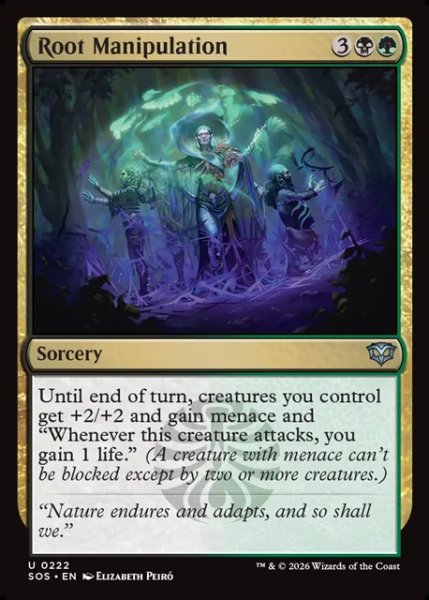 画像1: 【ENG】樹根操作/Root Manipulation[MTG_SOS_0222_U] (1)