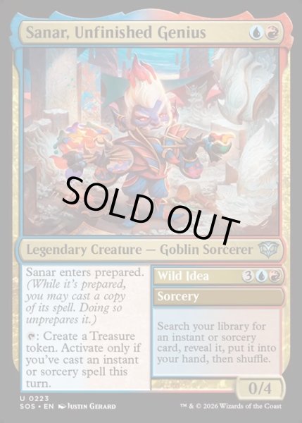 画像1: 【ENG】荒削りな天才、サナール/Sanar, Unfinished Genius[MTG_SOS_0223_U] (1)
