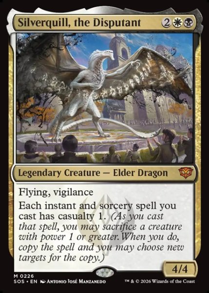 画像1: 【ENG】討論するもの、シルバークイル/Silverquill, the Disputant[MTG_SOS_0226_M] (1)