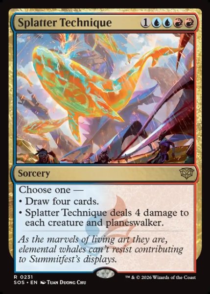 画像1: 【ENG】飛び散り技法/Splatter Technique[MTG_SOS_0231_R] (1)