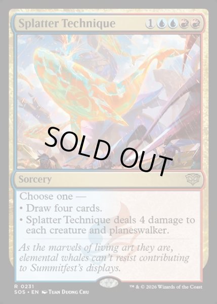 画像1: 【ENG】飛び散り技法/Splatter Technique[MTG_SOS_0231_R] (1)