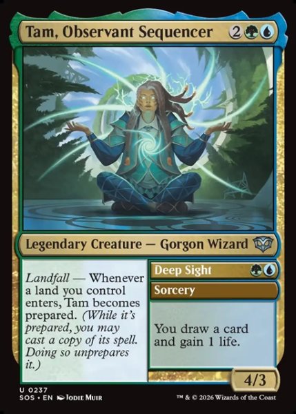 画像1: 【ENG】観察眼ある配列者、タム/Tam, Observant Sequencer[MTG_SOS_0237_U] (1)