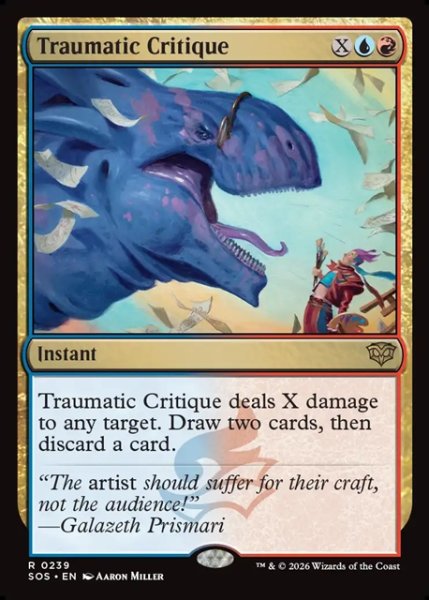 画像1: 【ENG】傷残す批評/Traumatic Critique[MTG_SOS_0239_R] (1)