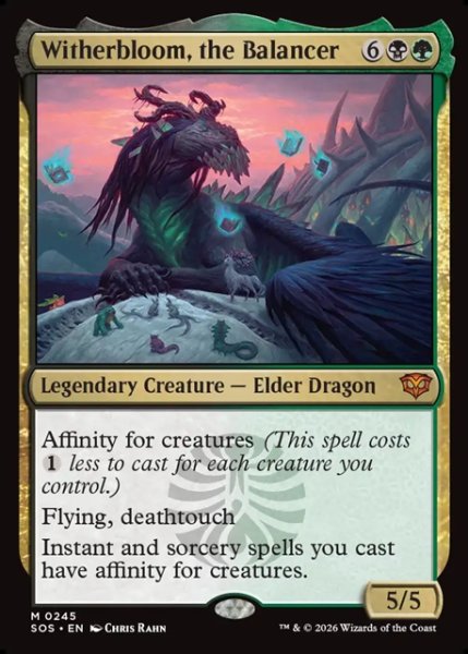 画像1: 【ENG】均衡を保つもの、ウィザーブルーム/Witherbloom, the Balancer[MTG_SOS_0245_M] (1)