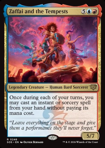 画像1: 【ENG】ザファイとザ・テンペスツ/Zaffai and the Tempests[MTG_SOS_0246_R] (1)