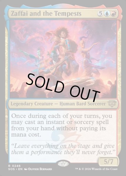 画像1: 【ENG】ザファイとザ・テンペスツ/Zaffai and the Tempests[MTG_SOS_0246_R] (1)