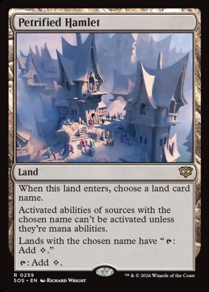 画像1: 【ENG】石化した村落/Petrified Hamlet[MTG_SOS_0259_R] (1)