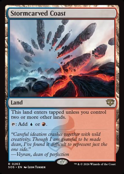 画像1: 【ENG】嵐削りの海岸/Stormcarved Coast[MTG_SOS_0263_R] (1)