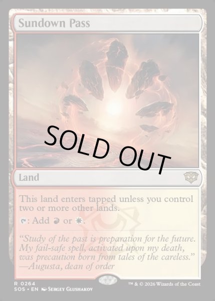 画像1: 【ENG】日没の道/Sundown Pass[MTG_SOS_0264_R] (1)