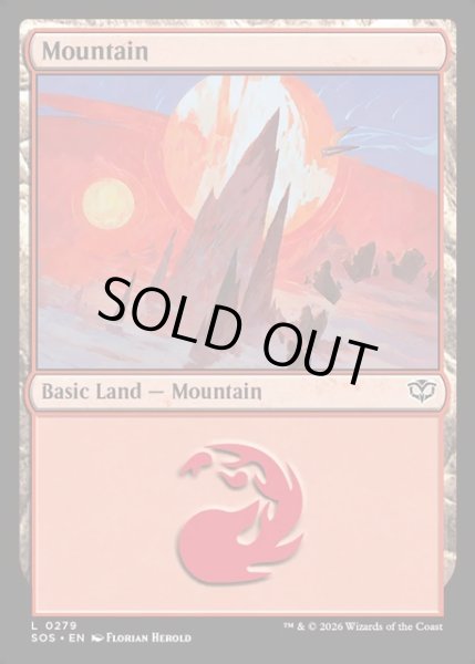 画像1: 【ENG】山/Mountain[MTG_SOS_0279_L] (1)