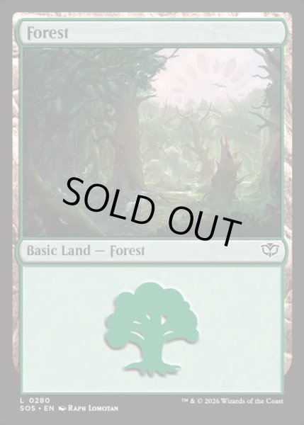 画像1: 【ENG】森/Forest[MTG_SOS_0280_L] (1)