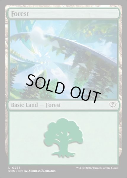 画像1: 【ENG】森/Forest[MTG_SOS_0281_L] (1)