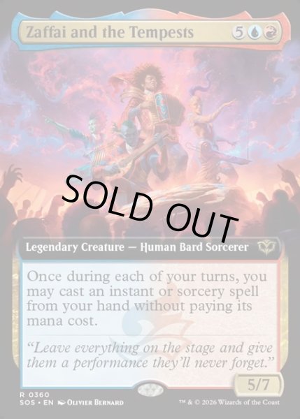 画像1: 【ENG】ザファイとザ・テンペスツ/Zaffai and the Tempests[MTG_SOS_0360_R] (1)