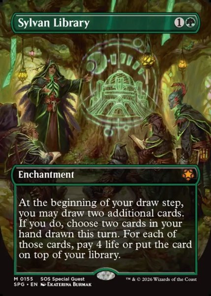 画像1: 【ENG】森の知恵/Sylvan Library[MTG_SPG_0155_M] (1)