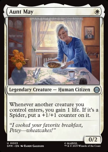 画像1: 【ENG】メイおばさん/Aunt May[MTG_SPM_0003_U] (1)
