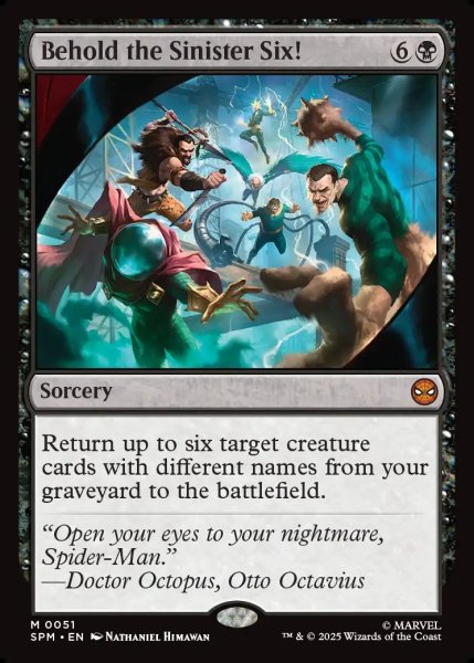 画像1: 【ENG】シニスター・シックスにご用心！/Behold the Sinister Six![MTG_SPM_0051_M] (1)