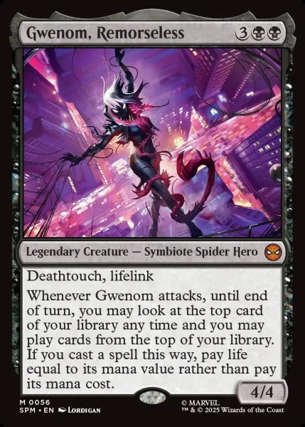 画像1: 【ENG】情け容赦無き者、グウェノム/Gwenom, Remorseless[MTG_SPM_0056_M] (1)