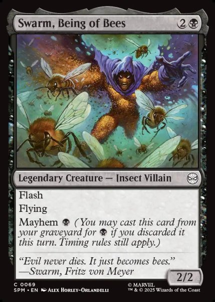画像1: 【ENG】蜂群人間、スウォーム/Swarm, Being of Bees[MTG_SPM_0069_C] (1)