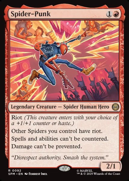画像1: 【ENG】スパイダーパンク/Spider-Punk[MTG_SPM_0092_R] (1)