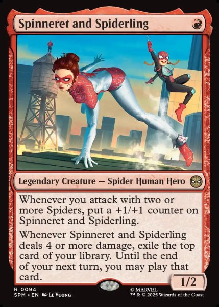 画像1: 【ENG】スピナレットとスパイダリング/Spinneret and Spiderling[MTG_SPM_0094_R] (1)