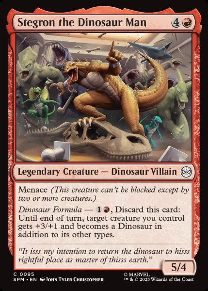 画像1: 【ENG】恐竜人間ステグロン/Stegron the Dinosaur Man[MTG_SPM_0095_C] (1)