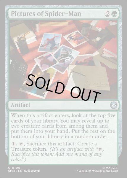 画像1: 【ENG】★Foil★スパイダーマンの写真/Pictures of Spider-Man[MTG_SPM_0109_U] (1)