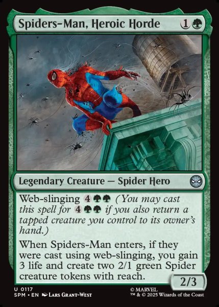 画像1: 【ENG】英雄的大群、スパイダーマン/Spiders-Man, Heroic Horde[MTG_SPM_0117_U] (1)