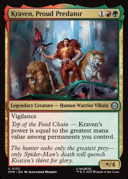 画像1: 【ENG】高慢な襲撃者、クレイヴン/Kraven, Proud Predator[MTG_SPM_0132_U] (1)