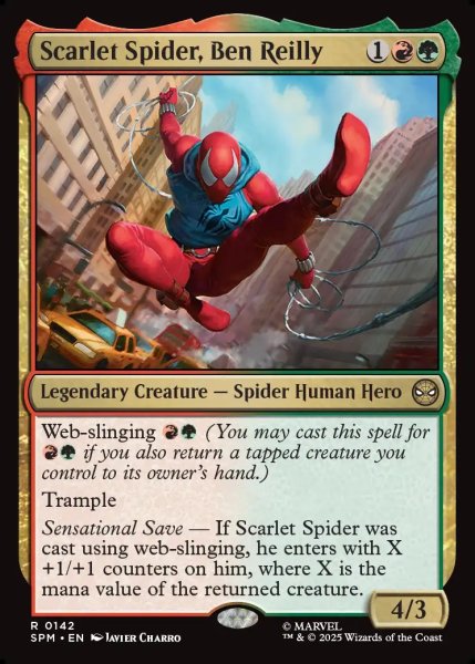 画像1: 【ENG】スカーレット・スパイダー、ベン・ライリー/Scarlet Spider, Ben Reilly[MTG_SPM_0142_R] (1)