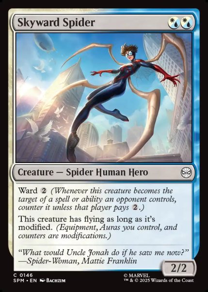 画像1: 【ENG】スカイワード・スパイダー/Skyward Spider[MTG_SPM_0146_C] (1)