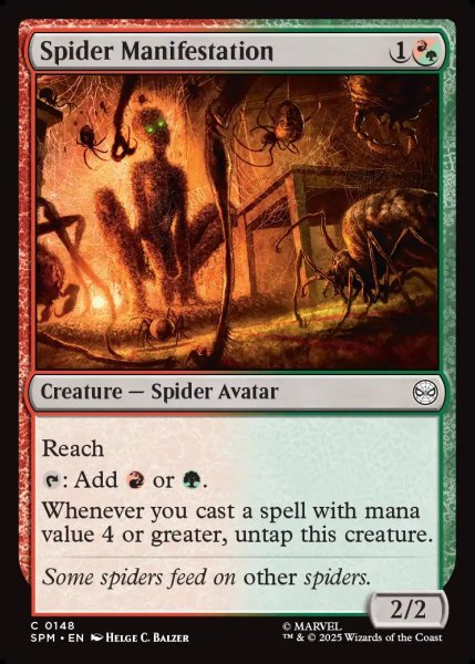 画像1: 【ENG】蜘蛛の顕現/Spider Manifestation[MTG_SPM_0148_C] (1)