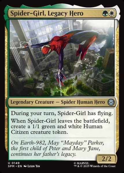 画像1: 【ENG】力受け継ぎしヒーロー、スパイダーガール/Spider-Girl, Legacy Hero[MTG_SPM_0149_U] (1)