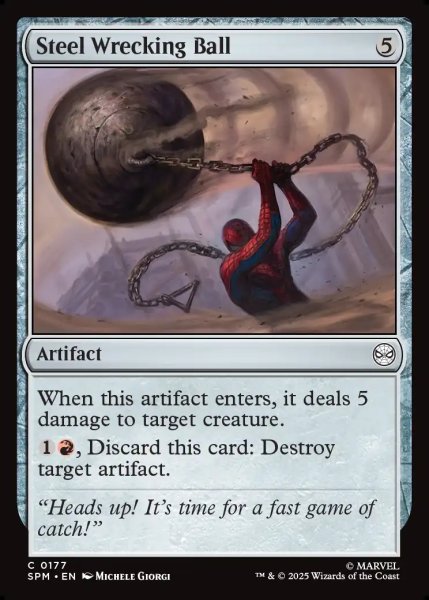 画像1: 【ENG】破壊の鉄球/Steel Wrecking Ball[MTG_SPM_0177_C] (1)