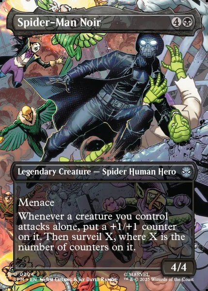 画像1: 【ENG】スパイダーマン・ノワール/Spider-Man Noir[MTG_SPM_0204_U] (1)
