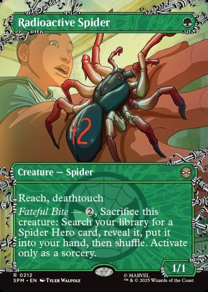 画像1: 【ENG】放射線を浴びた蜘蛛/Radioactive Spider[MTG_SPM_0212_R] (1)