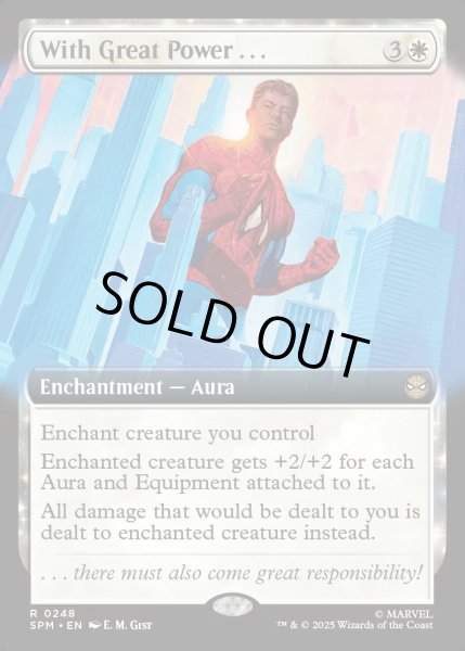 画像1: 【ENG】★Foil★大いなる力には……/With Great Power...[MTG_SPM_0248_R] (1)