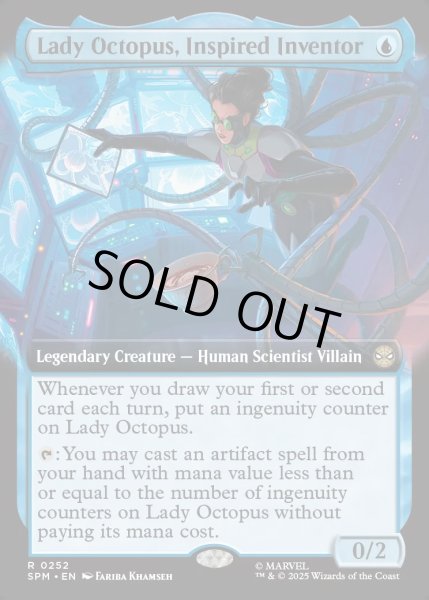 画像1: 【ENG】★Foil★傑出した発明家、レディ・オクトパス/Lady Octopus, Inspired Inventor[MTG_SPM_0252_R] (1)