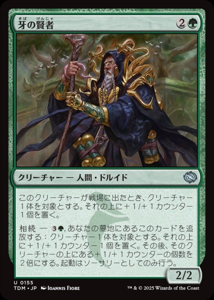 画像1: 【JPN】牙の賢者/Sage of the Fang[MTG_TDM_0155_U] (1)