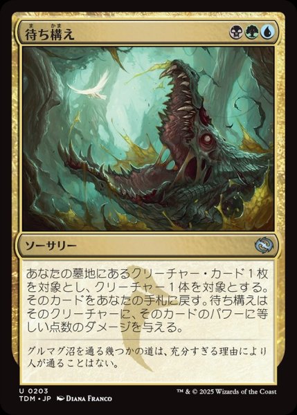 画像1: 【JPN】待ち構え/Lie in Wait [MTG_TDM_0203_U] (1)
