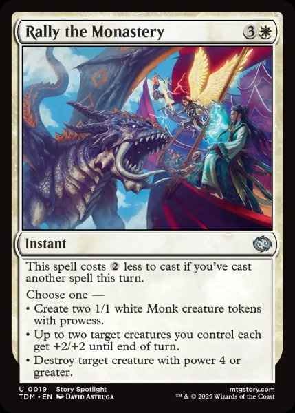 画像1: 【ENG】僧院の結集/Rally the Monastery [MTG_TDM_0019_U] (1)