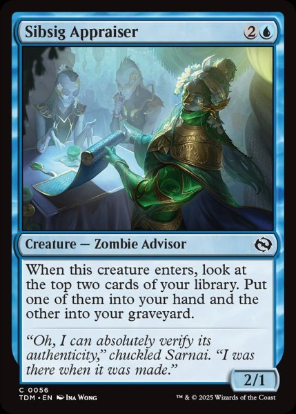 画像1: 【ENG】シブシグの鑑定士/Sibsig Appraiser[MTG_TDM_0056_C] (1)