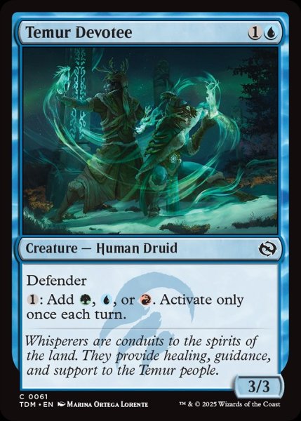 画像1: 【ENG】ティムールの信奉者/Temur Devotee [MTG_TDM_0061_C] (1)