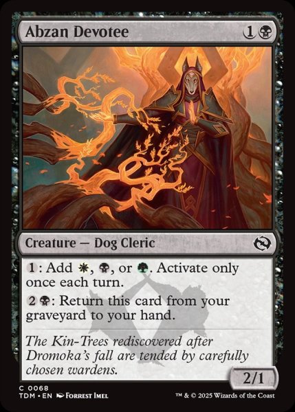 画像1: 【ENG】アブザンの信奉者/Abzan Devotee [MTG_TDM_0068_C] (1)