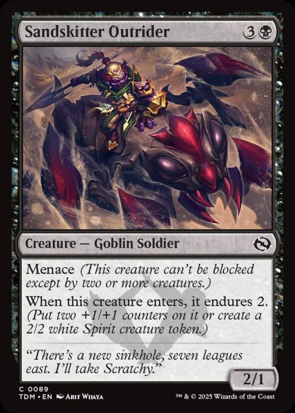 画像1: 【ENG】砂走りの先導/Sandskitter Outrider[MTG_TDM_0089_C] (1)