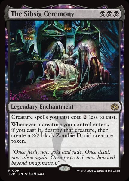 画像1: 【ENG】シブシグの儀式/The Sibsig Ceremony [MTG_TDM_0091_R] (1)