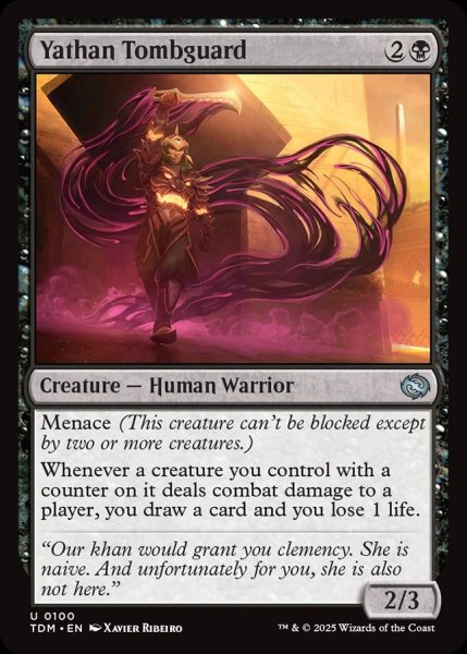 画像1: 【ENG】ヤサンの墓番/Yathan Tombguard [MTG_TDM_0100_U] (1)