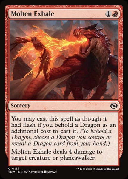画像1: 【ENG】溶鉄の吐息/Molten Exhale [MTG_TDM_0113_C] (1)