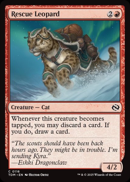 画像1: 【ENG】救助豹/Rescue Leopard[MTG_TDM_0116_C] (1)