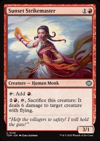 画像1: 【ENG】夕日の拳聖/Sunset Strikemaster [MTG_TDM_0126_U] (1)