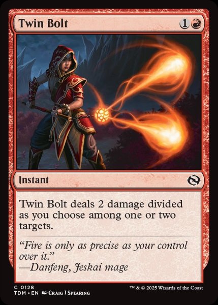 画像1: 【ENG】双雷弾/Twin Bolt[MTG_TDM_0128_C] (1)